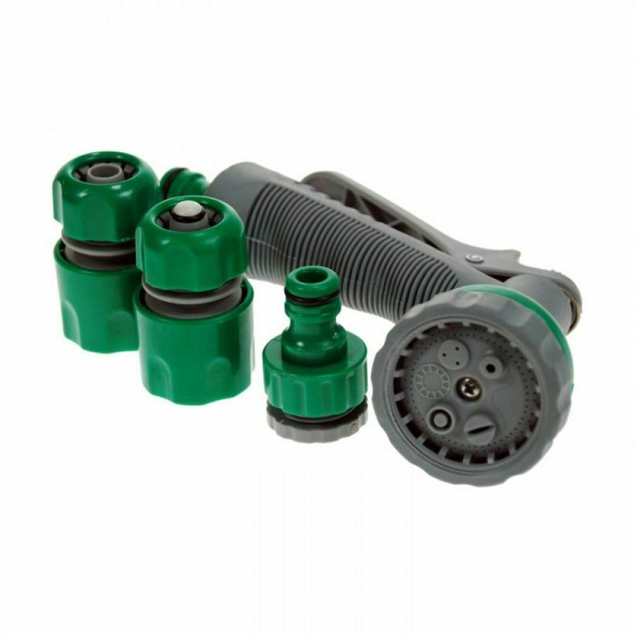 Kingfisher Setting Garden Hosepipe Spray Gun Fittings Connectors Set Pack Kingfisher Setting Garden Hosepipe Spray Gun Fittings Connectors Set Pack